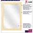 Infografika minimalistyczne lustro drewniane w naturalnej ramie Oxis