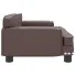 Brązowa sofa z ekoskóry Kjallak