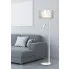 wizualizacja Biała lampa podłogowa glamour - K346-Glown