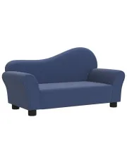 Niebieska sofa dziecięca na nóżkach - Nifea w sklepie aosom.live