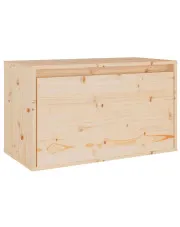 Sosnowa naturalna wisząca szafka nocna - Kirea 4X w sklepie aosom.live