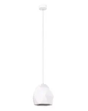 Biała lampa wisząca z geometrycznym kloszem - A440-Kyggo w sklepie aosom.live