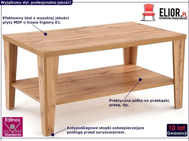 Minimalistyczna ława dąb votan Umis 3X