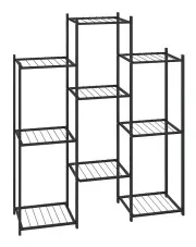 Czarny metalowy kwietnik w stylu loft - Desis 6X w sklepie aosom.live