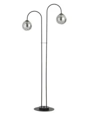 Loftowa lampa podłogowa z grafitowymi kloszami - D117-Hurgen w sklepie aosom.live