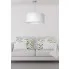 wizualizacja Biała nowoczesna lampa wisząca - K371-Sazu