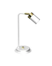Biało-złota lampka nocna - K380-Fiorenzo w sklepie aosom.live