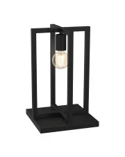 Loftowa czarna lampa stołowa - K383-Derpix w sklepie aosom.live