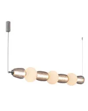 Srebrna lampa wisząca - K388-Arisa w sklepie aosom.live