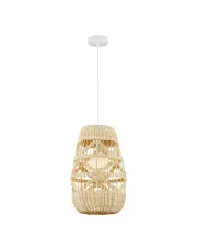 Duża rustykalna biała lampa wisząca - K398-Emido w sklepie aosom.live