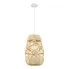 Duża rustykalna biała lampa wisząca - K398-Emido