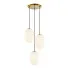 Złota lampa wisząca z okrągłą podstawą - K399-Tiriza