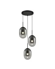 Okrągła czarna lampa wisząca - K399-Tiriza w sklepie aosom.live