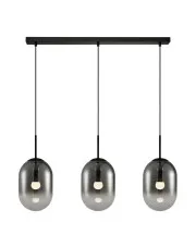 Czarna potrójna lampa wisząca - K400-Tiriza w sklepie aosom.live