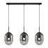 Czarna potrójna lampa wisząca - K400-Tiriza