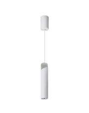 Industrialna biała lampa wisząca - K424-Conway w sklepie aosom.live