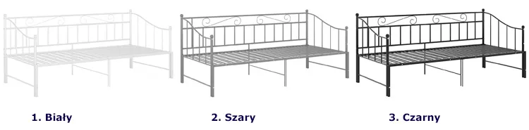 Kolory metalowego łóżka Leoli