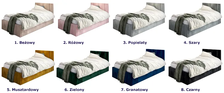 kolory łóżka Meraje 3X