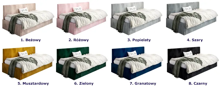 kolory łóżka Salma 4X