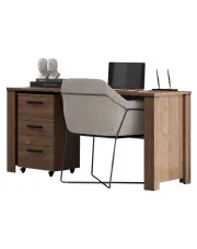 Biurko gabinetowe pod komputer 140x60 cm - Samar 3X w sklepie aosom.live
