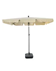 Beżowy parasol plażowy ze zmianą kąta nachylenia - Feso w sklepie aosom.live