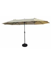 Potrójny beżowy parasol do ogrodu - Berlog w sklepie aosom.live