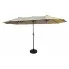Potrójny beżowy parasol do ogrodu - Berlog