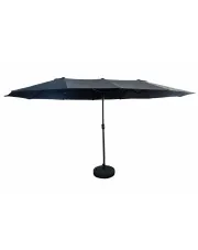 Ciemnoszary potrójny parasol ogrodowy - Berlog w sklepie aosom.live