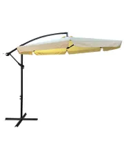 Beżowy parasol do ogrodu - Epis w sklepie aosom.live