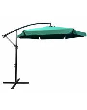 Ciemnozielony parasol do ogrodu z korbką - Epis w sklepie aosom.live