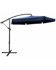 Granatowy parasol ogrodowy z korbką - Epis w sklepie aosom.live