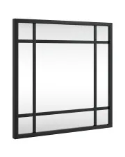 Minimalistyczne lustro z czarną metalową ramą - Arhi 5X w sklepie aosom.live