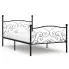 Czarne łóżko z metalu ulvos