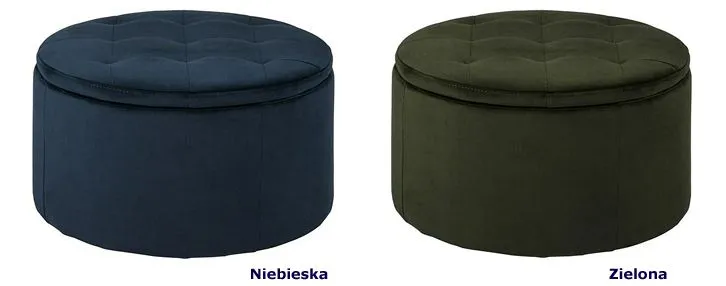 Pikowane pufy Haxo - otwierane