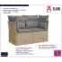 Atlandi 4X dwuosobowa sofa 