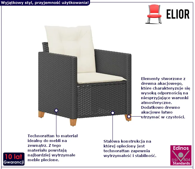 Zestaw mebli ogrodowych Luanda 6X