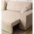 Beżowa sofa narożna rozkładana Remida