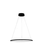 Okrągła czarna lampa wisząca - K432-Otila w sklepie aosom.live