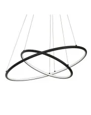 Czarny metalowy żyrandol led - K435-Otila w sklepie aosom.live