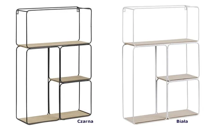 Designerskie półki Madison - loftowe