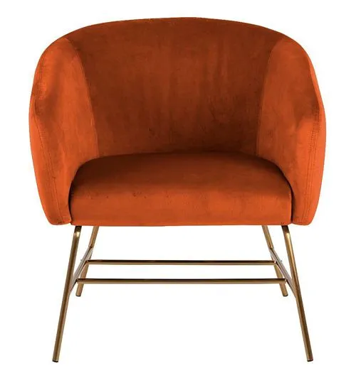 Designerski fotel Darus 2X - pomarańczowy