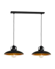 Podwójna metalowa lampa wisząca - K484-Ramona w sklepie aosom.live