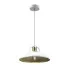 Biała lampa wisząca metalowy klosz - K483-Ramona