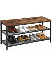 Szafka na buty z siedziskiem w stylu loft - Kajsak w sklepie aosom.live