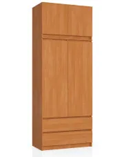 Dwudrzwiowa szafa z drążkiem i półkami olcha - Enio 3X w sklepie aosom.live