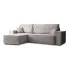 Szara rozkładana sofa sztruksowa Remida