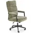 Oliwkowy tapicerowany fotel z systemem tilt - Coconut