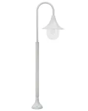 Biała pojedyncza lampa ogrodowa stojąca - A464-Agita w sklepie aosom.live