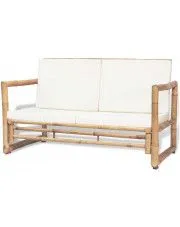 Bambusowa sofa ogrodowa Frawis - brązowa w sklepie aosom.live