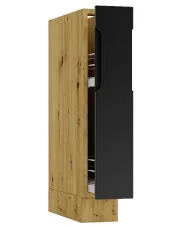 Szafka cargo 15 cm dąb artisan + czarny - Orfa 3X w sklepie aosom.live